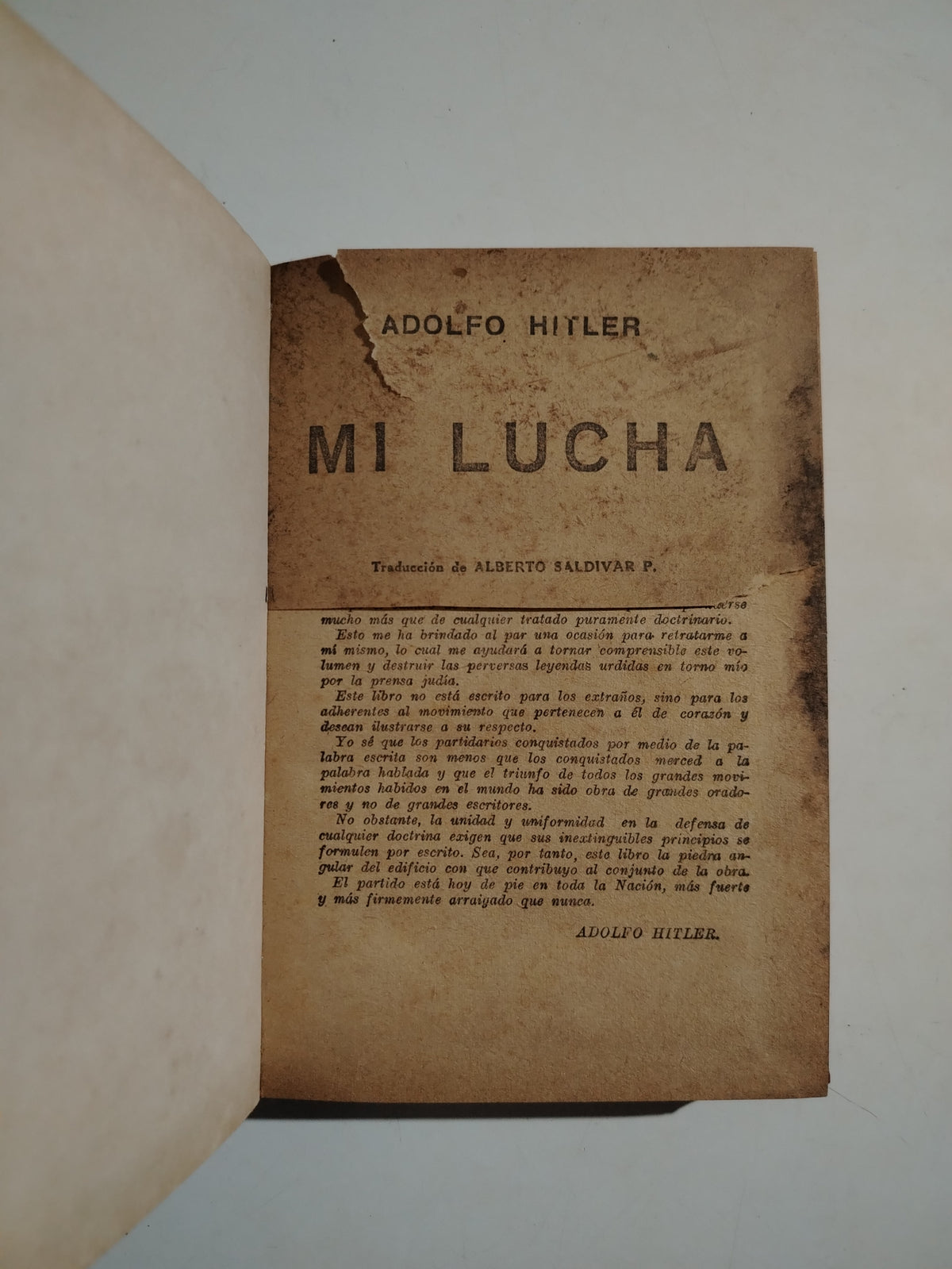 MI LUCHA - ADOLFO HITLER (CON DETALLES)