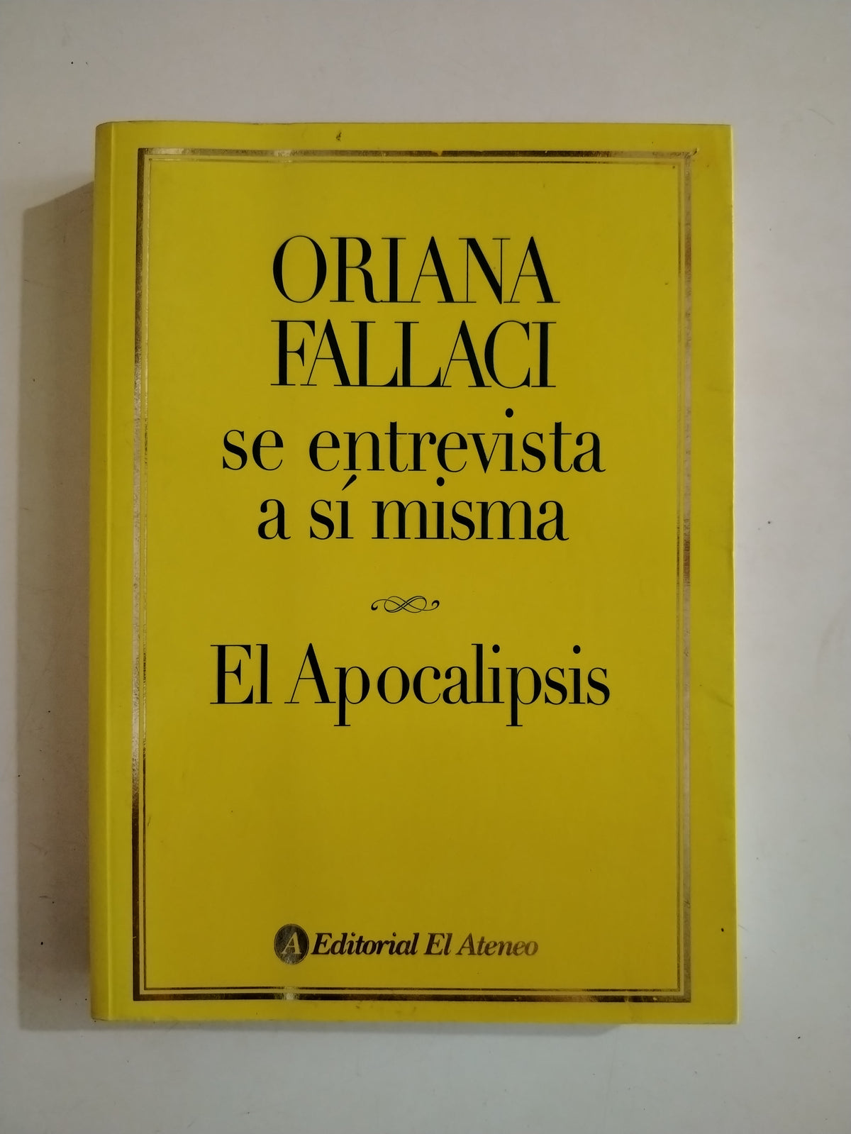 EL APOCALIPSIS - ORIANA FALLACI